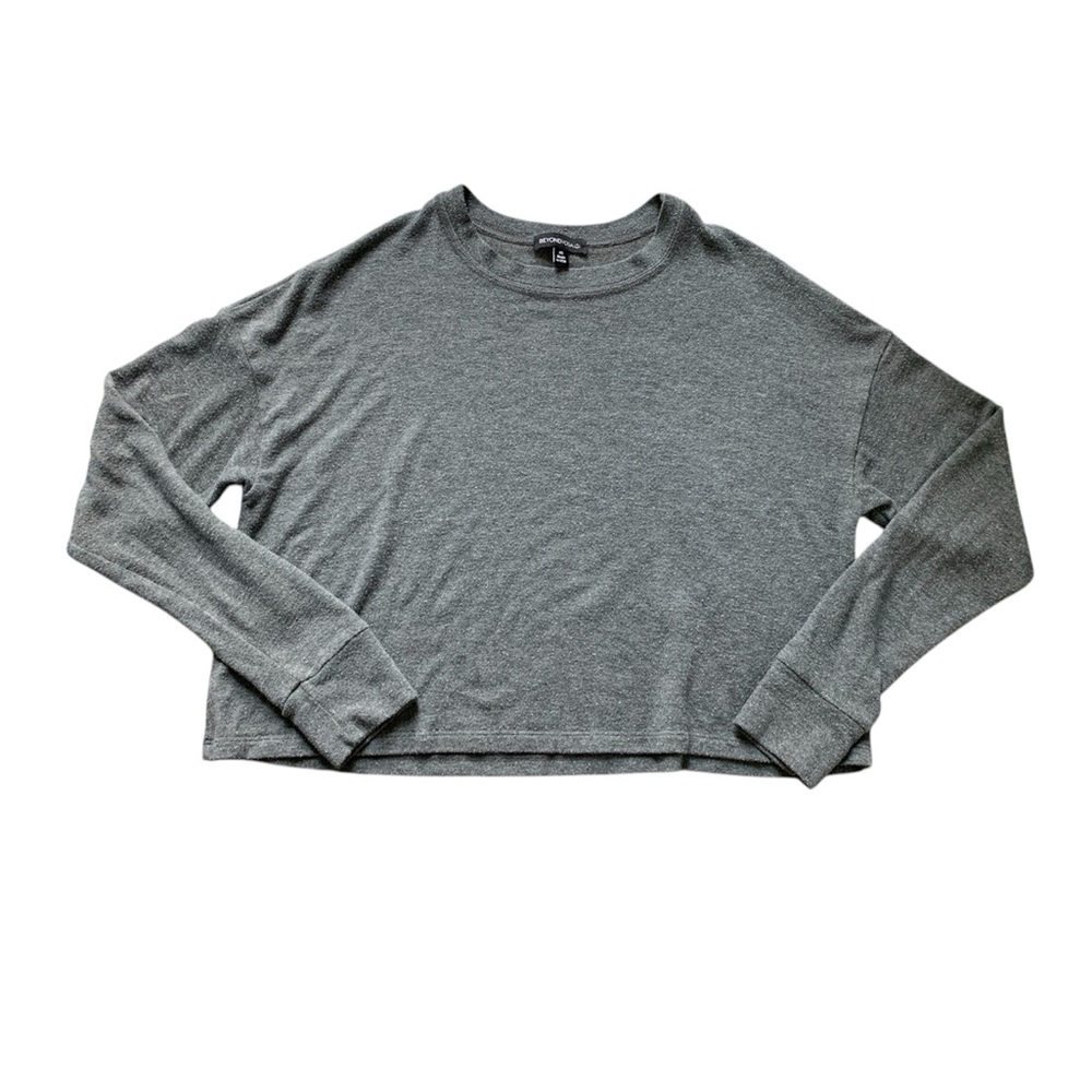 Beyond Yoga Gray Long Sleeve Top XS